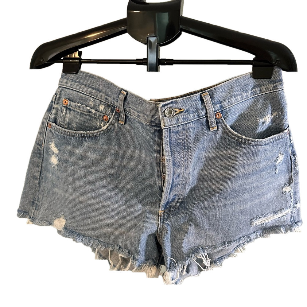 NWT AGOLDE PARKER VINTAGE CUT OFF SHORTS - Picture 2 of 3